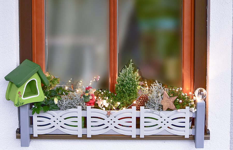 Blumenkastenhalterung masu für jede Fensterbank ohne Bohren oder Sägen